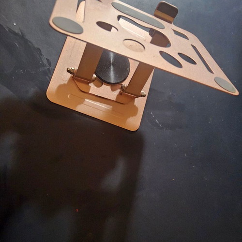 Tablet stand rotating, like new, gold, up to 12 inches