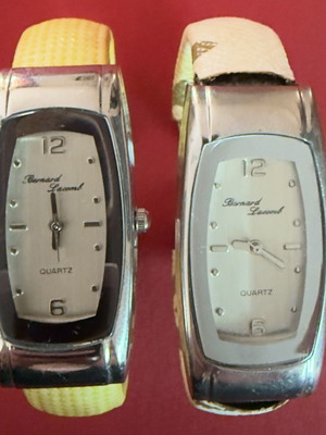 Two vintage Bernard Lacomb quartz watches used