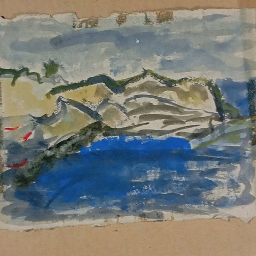 Watercolor used with Kythera 91 theme by artist Ioannidou