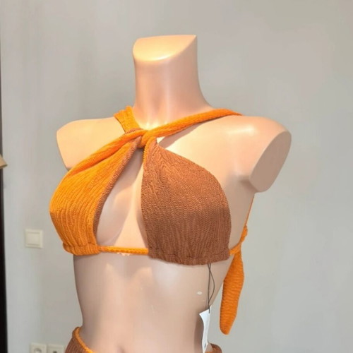 Summarine reversible bikini M/L, brown and orange