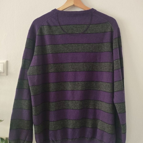 Daniel Hechter jumper 100% lambswool like new, size L, grey-purple