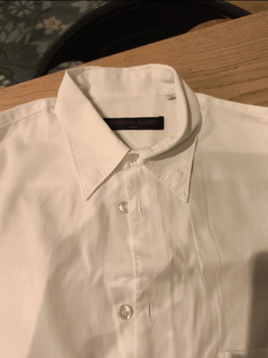 Christian Aujard white dress shirt like new, size L