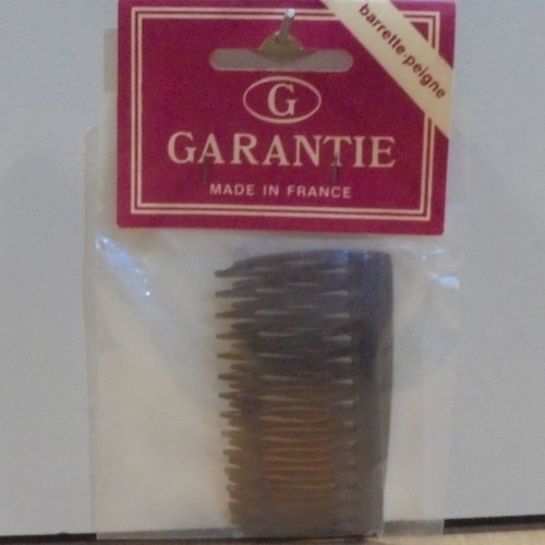 Garantie set of 2 brown hair comb clips new