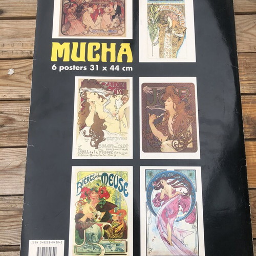Mucha Posterbook με 6 μεγάλες αφίσες τέχνης, Taschen