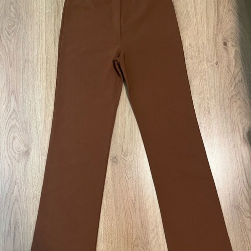 Brown fabric pants like new, lightweight for autumn and spring