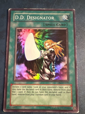 D.D. Designator used Yu-Gi-Oh! card DR2