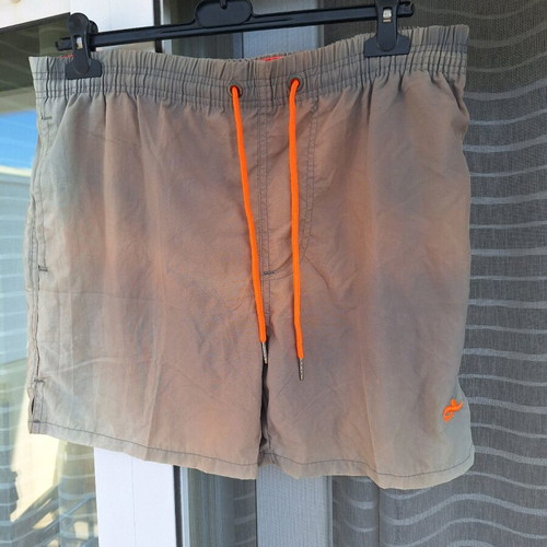 Men's swim shorts used, size Large, beige, Waves Swimming Gear
