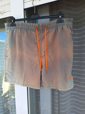 Men's swim shorts used, size Large, beige, Waves Swimming Gear