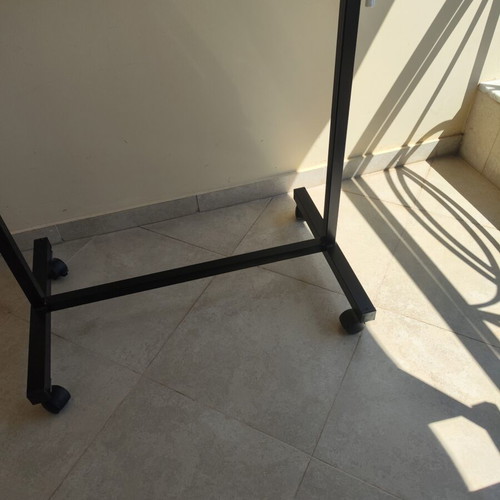 Marker board rotating with aluminum frame and wheels, like new