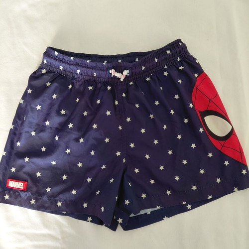 Zara boys' swim shorts like new, size 128 cm, blue and red