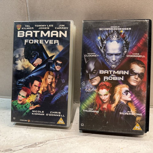 Batman Forever and Batman & Robin VHS used, adventure sci-fi fantasy