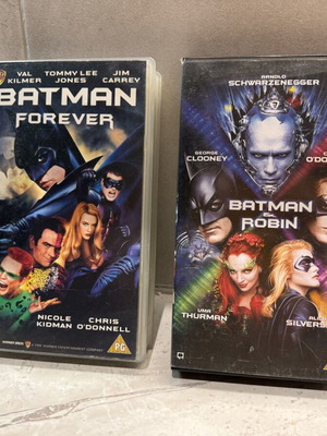 Batman Forever and Batman & Robin VHS used, adventure sci-fi fantasy