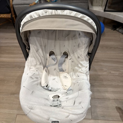 Inglesina Baby Car Seat like new with Dooky cover, beige