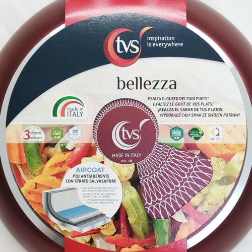 TVS Bellezza Nonstick Frying Pan No 28, New, Italian Made