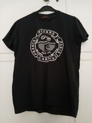 Pierre Cardin T-Shirt used, men's, blue, size L, 100% cotton