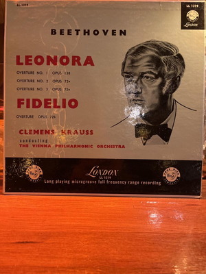 Beethoven Leonora / Fidelio Overtures LP used, Clemens Krauss, Vienna Philharmonic