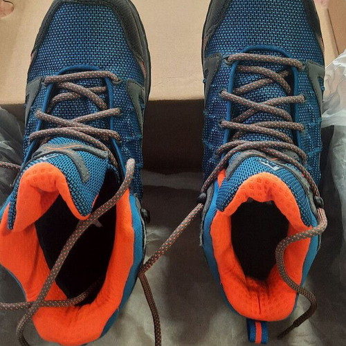 McKinley Toronto Mid AQX hiking boots like new, size 37, blue-orange