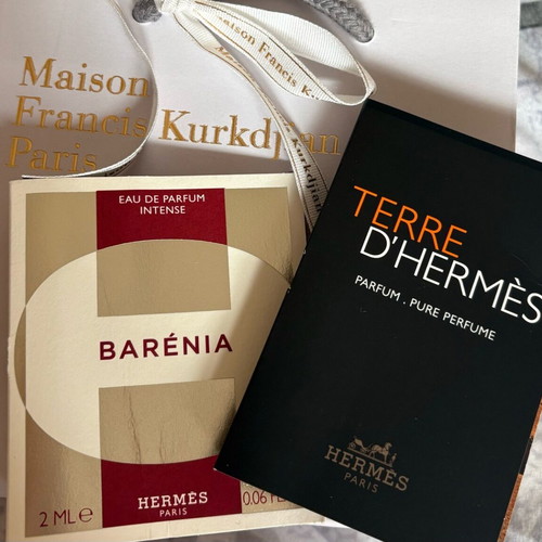 Hermès luxury mini perfume set tester new with Barénia and Terre d’Hermès