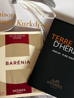 Hermès luxury mini perfume set tester new with Barénia and Terre d’Hermès