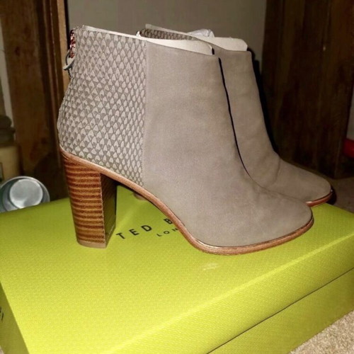 Ted Baker winter boots like new, leather, size 38, beige and gray