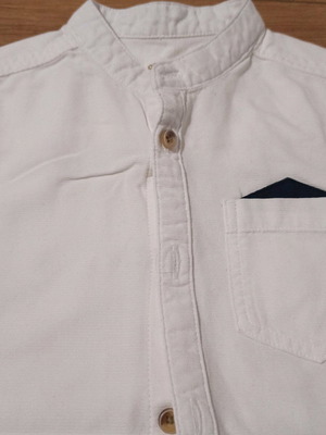 Orchestra white Mao collar shirt 4 years 104 cm like new