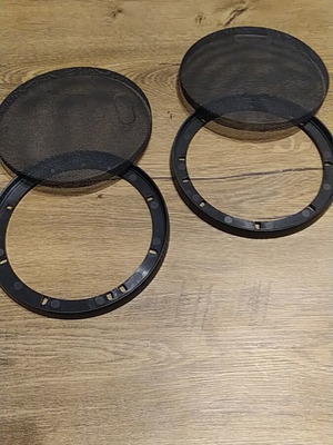 Speaker protective grilles 6.5" pair new, 158mm diagonal