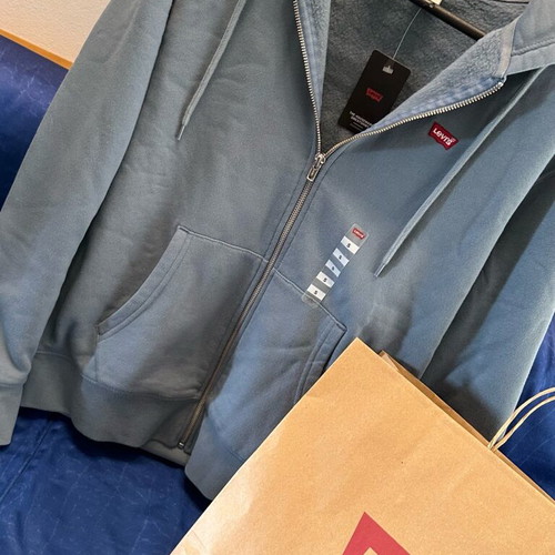 Levi’s cotton cardigan blue new, size S