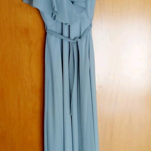Katelondon long formal dress new, gray-blue, small