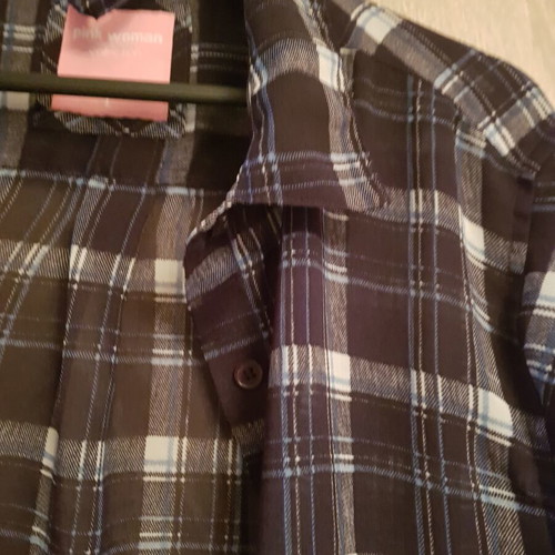 Long shirt Pink Woman size L, like new, black and beige