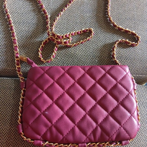 Small women's crossbody bag, red