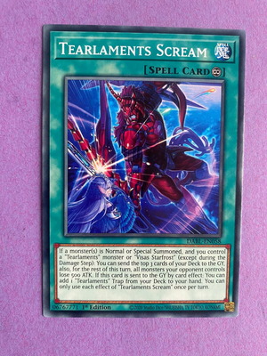 Tearlaments Scream Yu-Gi-Oh Card like new