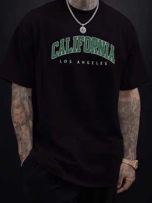 California Тениска Нова, XL, Черна, Марка Urban