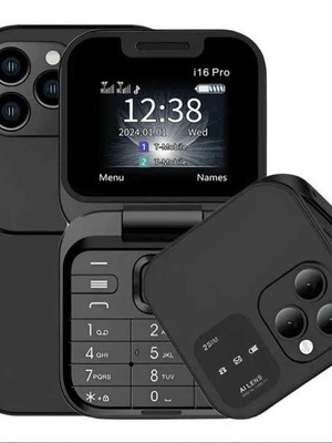Foldable mobile phone i16 Pro new, 2 SIM, camera, flashlight, FM radio