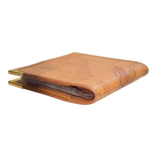 Alviero Martini 1A Classe Geo Classic Card Holder like new, brown map design
