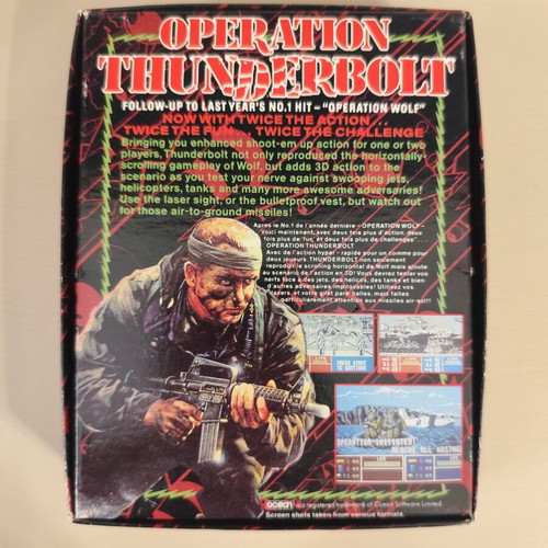 Operation Thunderbolt Amstrad CPC464 cassette used