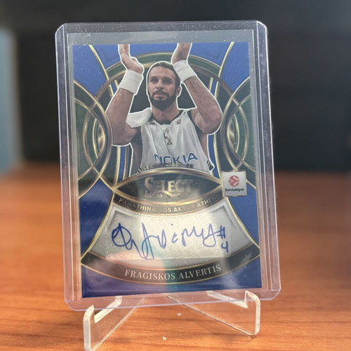 25-26 Panini EuroLeague Select Fragiskos Alvertis Autograph Card /49 Panathinaikos