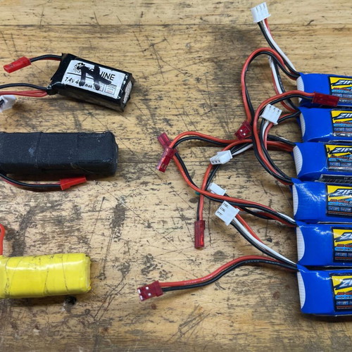 LiPo 2S batteries for drone, like new, set