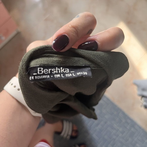 Dress shirt style Bershka green size S like new