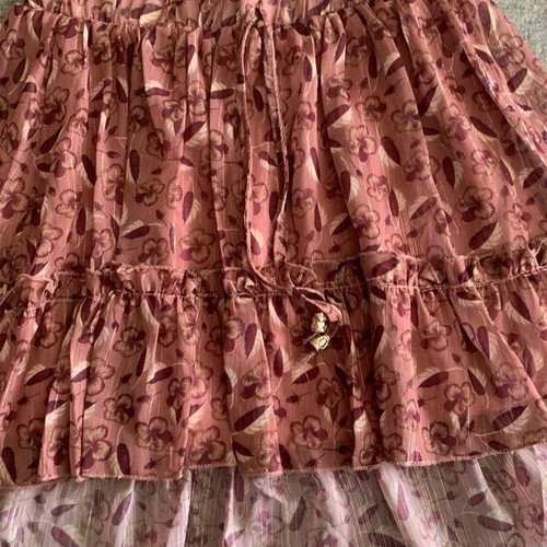 Mini skirt size S like new, pink and red