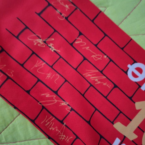 Olympiacos Anniversary Scarf 100 Years, like new, signed