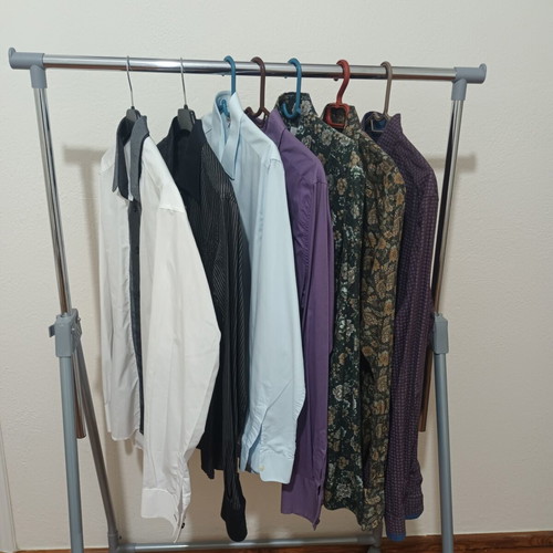 Men's Dress Shirts Size M, Pack of 7, Multicolored