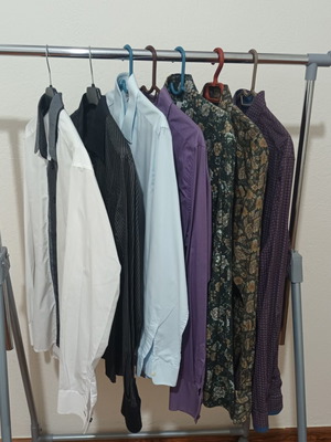 Men's Dress Shirts Size M, Pack of 7, Multicolored