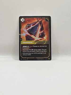 League of Legends Riftbound Vendetta Glowstone card like new