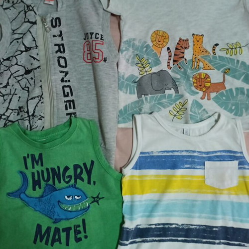 Summer T-shirts for 3-year-old boy, like new, pack
