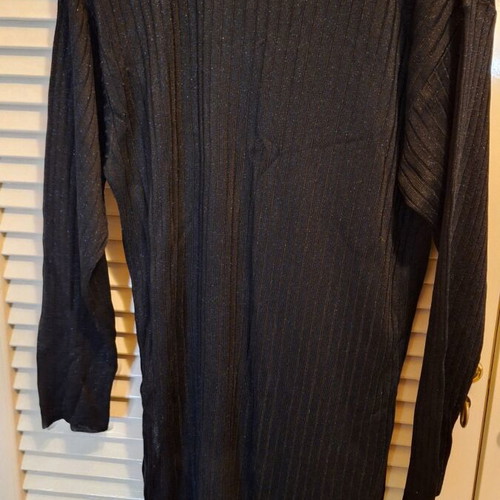 Black transparent blouse like new, size M