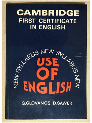 Cambridge First Certificate in English Use of English 1st Edition new