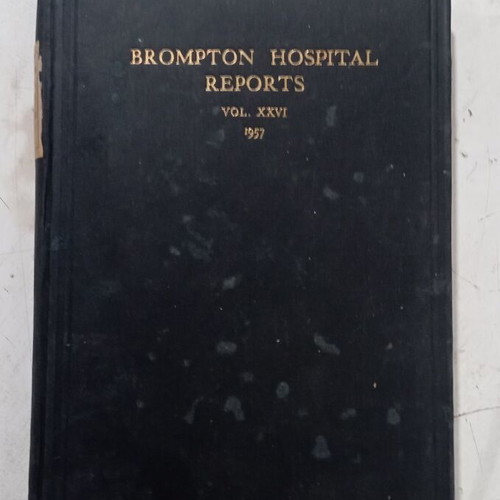 Brompton Hospital Reports Vol. XXVI 1957 book