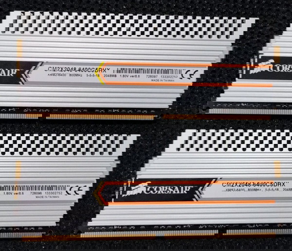 CORSAIR XMS2 4GB DDR2 RAM SET 2 x 2GB 800MHZ CM2X2048-6400C5DHX 5-5-5-18 PC2-6400 DESKTOP ΜΝΗΜΗ RAM