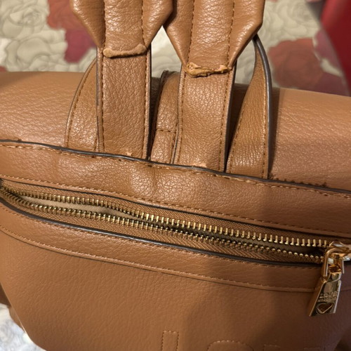 Love Moschino backpack like new, brown with metal details
