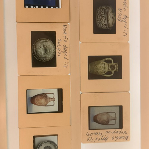 Collectible slides lot 2 with Greek traditional ceramics and museum exhibits, like new